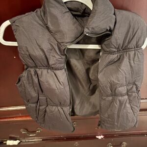 156- Love Tree woman’s small black Puffer Vest